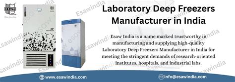 Laboratory Deep Freezers Manufacturer in India by High-Performance - E