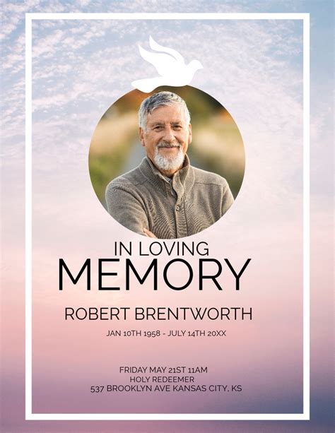 Image result for Create Funeral Program