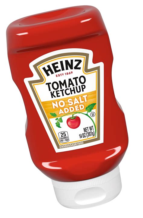 Tomato Ketchup with No Salt Added - Products - Heinz®