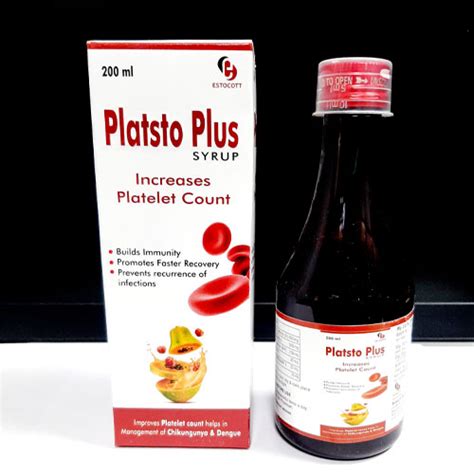 PLATSTO-PLUS Syrup Estocott Pharma Pvt. Ltd.
