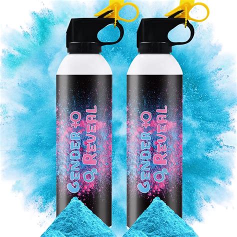 Amazon.com: Gender Reveal Fire Extinguisher Blue or Pink Large Gender ...
