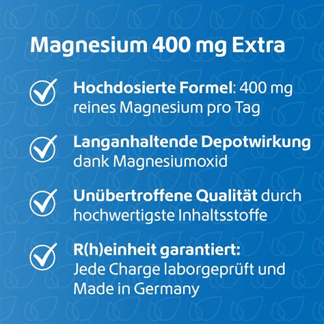 R(h)ein Nutrition Magnesium 400 mg Extra 2x120 St - Shop Apotheke