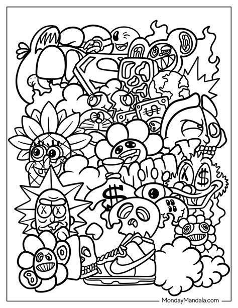 printable graffiti coloring pages #5574518 | Clipart Library