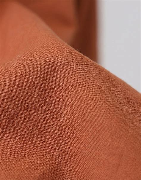 Men's Rust Cotton Full Sleeve Regular Fit Casual Solid Shirt – Urbano ...