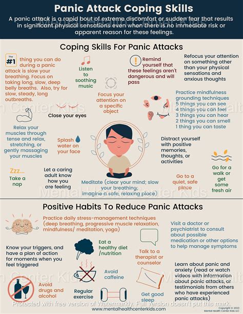 Panic Attack Coping Skills (PDF)#N# – Mental Health Center Kids