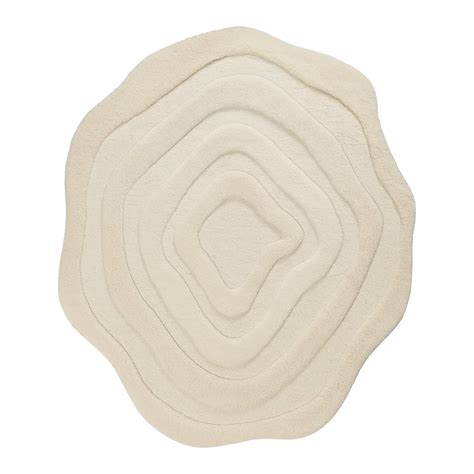 Organic Ripple Cream Hand-Tufted Rug | Wool & Silk – CIPHER SPACES