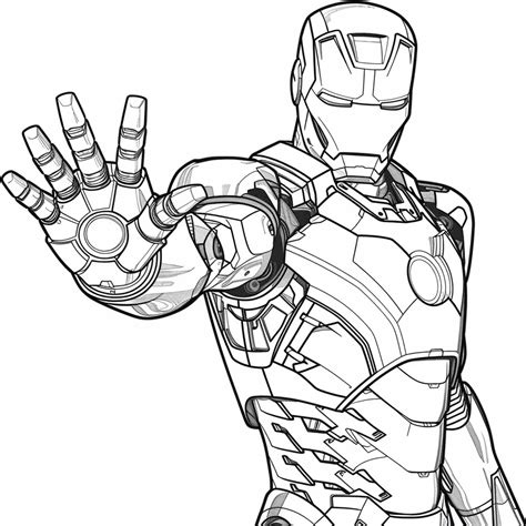39 Coloriage Iron Man à Imprimer PDF: Super-Héros Armures