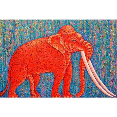 Red Elephant D2 Unframed Paper Poster – ArtzFolio.com