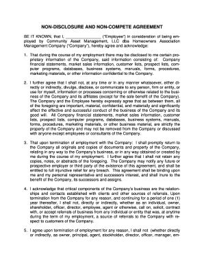 18 Printable Noncompete Agreement Forms and Templates - Fillable ...