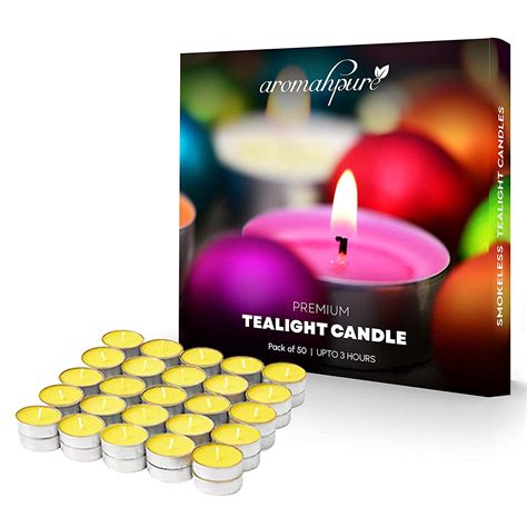 Shop Smokeless Flame Scented Tealight Candles at Aromahpure (Lemon)
