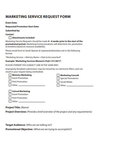 Marketing Material Request Form 的图像结果