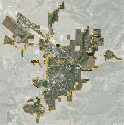 Map of Missoula city - Thong Thai Real