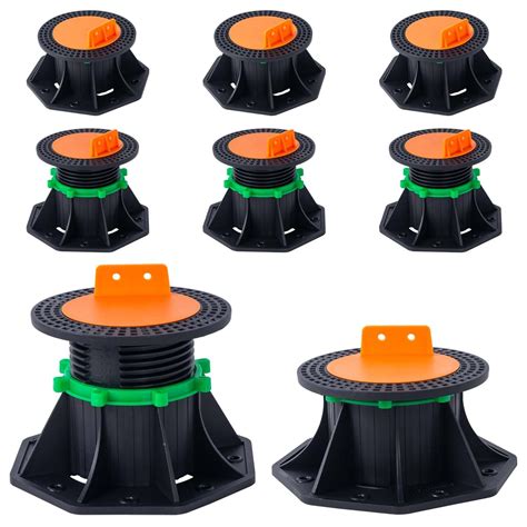 Under Deck Drainage System PHLKJL 8Pack Adjustable Plastic Pedestal ...