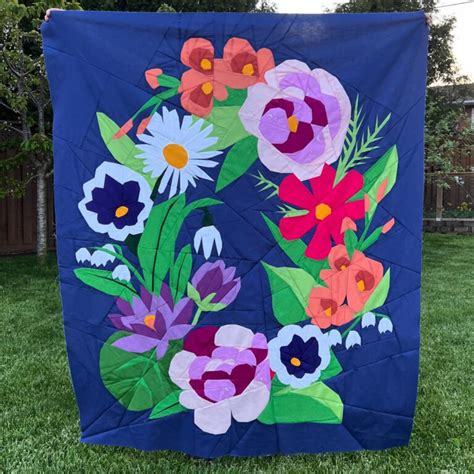 Image result for Modern Flower Quilt Patterns