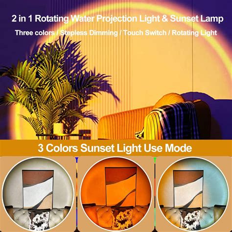 Water Wave LED Rotation Ambient Night Light – Coral Tree