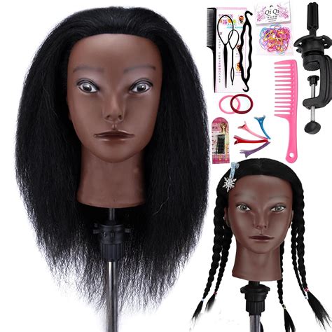 Amazon.com: Mannequin Head with 100% Human Hair Mannequin Head Curly ...