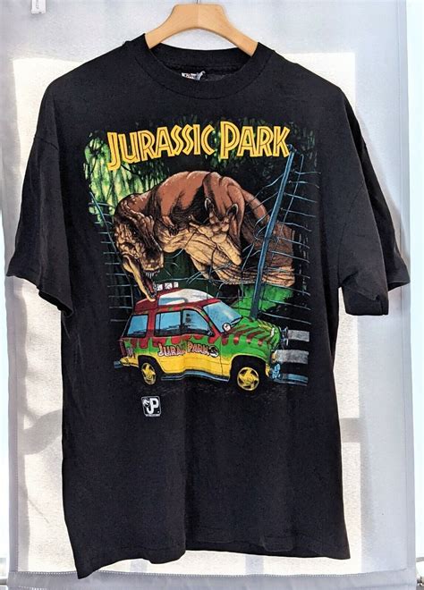 1993 Jurassic Park Tee T Tyrannosaurus Rex Shirt Sing… - Gem