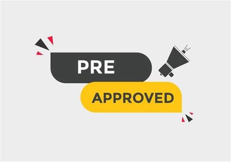 Image result for Pre-Approved Vector