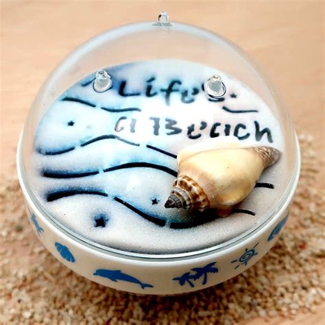 Canplow Sandglobe with Shells Paperweight 3- inch Round, Flip Over to ...