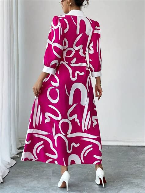 MyWestern Pink Pop Art Shirt Dress