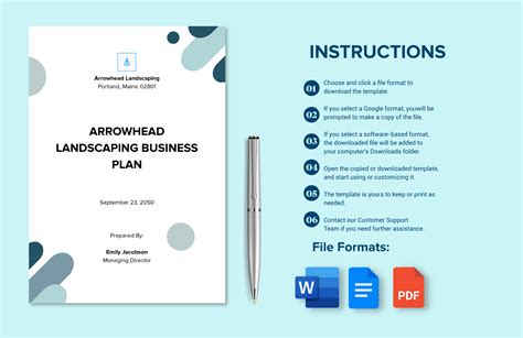 Sample Landscaping Business Plan Template in Word, PDF, Google Docs ...