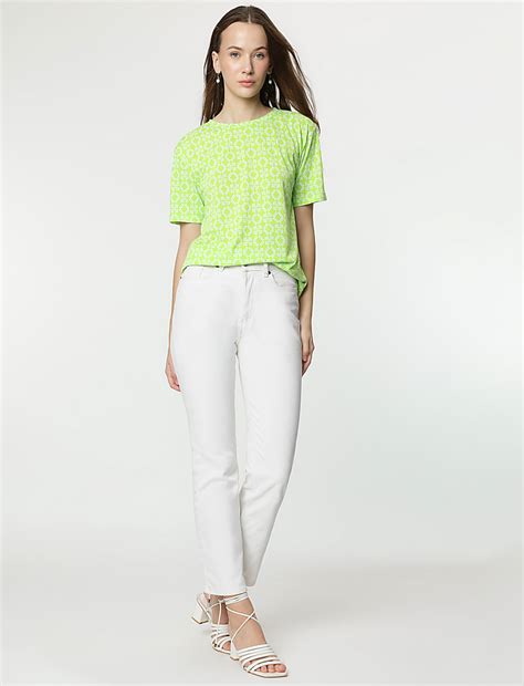 Buy Geometric Print Half Sleeves T-Shirt at Marks & Spencer
