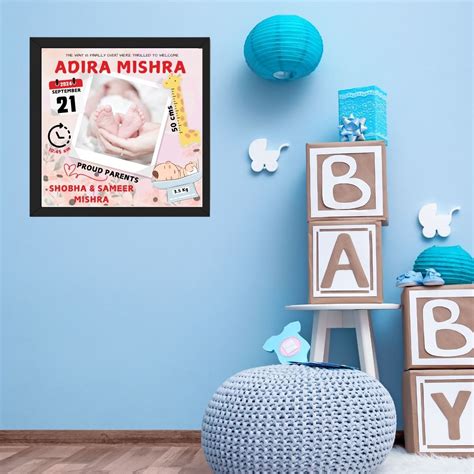 A Perfect Moment Captured | Personalized Baby's Birth Details Poster ...