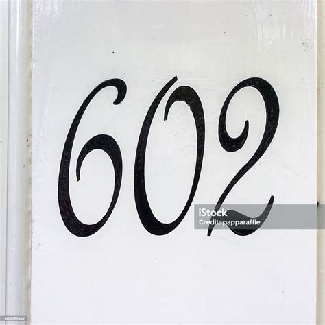 Number 602 Stock Photo - Download Image Now - Black Color, Decoration ...