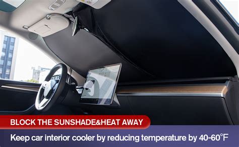 BELLOX Car Windshield Sun Shade Protector, Car Cool Visor Sun Shade ...