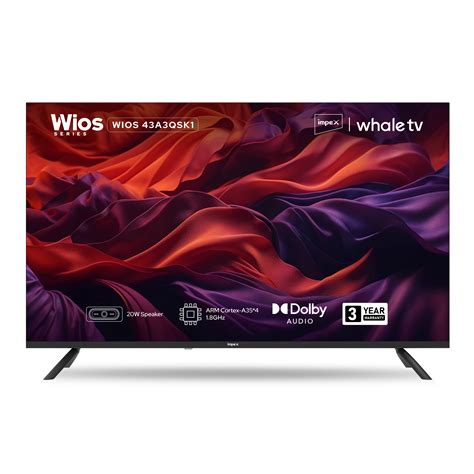 Impex WIOS Whale Series 43-inch Full HD QLED Smart TV (WIOS 43A3QSK1 ...