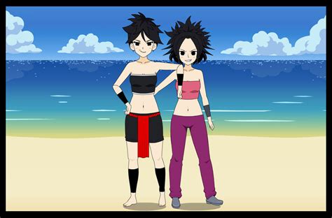 Dragon Ball Super/Kisekae: Elery and Caulifla by ChrisBennettSonic on ...