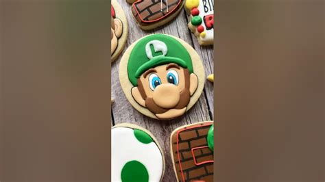 It’s-a me Luigi 💚 #satisfying #cookies #supermario - YouTube