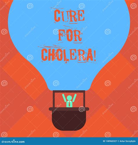 Handwriting Text Writing Cure for Cholera. Concept Meaning Restoration of Lost Fluids and Salts ...