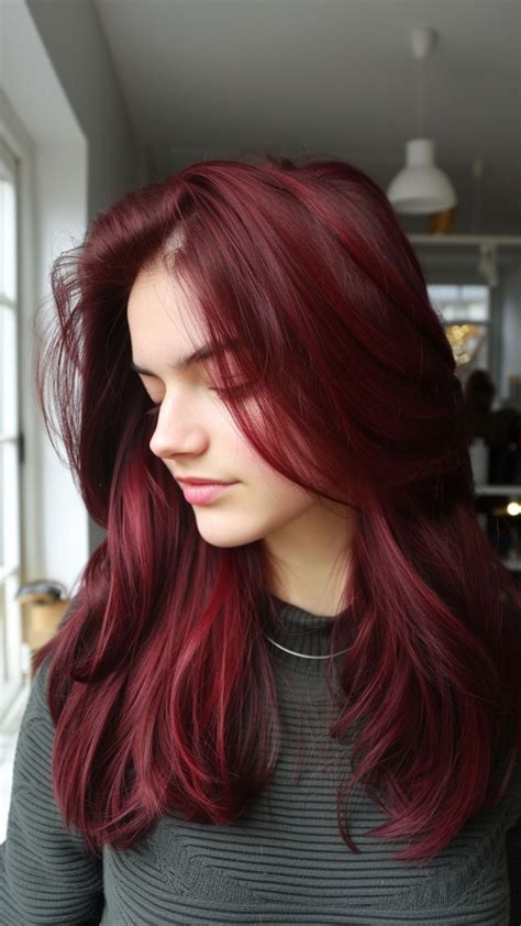 21 Hottest Deep Cherry Red Hair Style Ideas From Subtle To Bold | Red ...