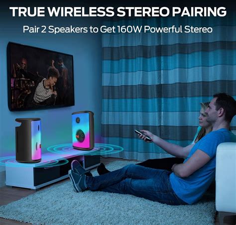 Monster Sparkle Bluetooth Speaker, 200W Output Power, Built-In 2 ...