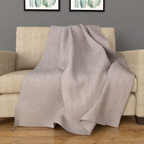 Home Centre Polyester Standard Throw Blanket, Grey, 1 Pc : Amazon.in ...