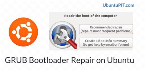 Grub Bootloader Repair 的图像结果