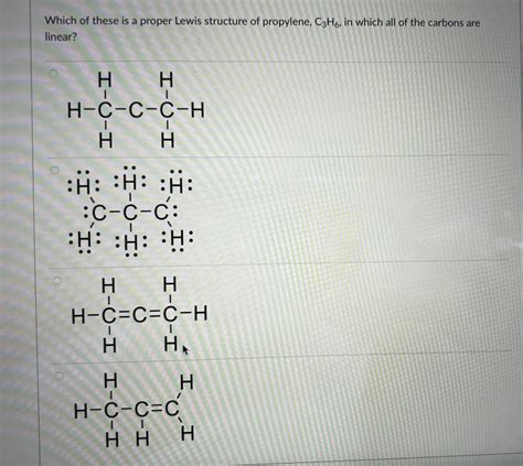 Propylene Lewis Structure Propylene Glycol