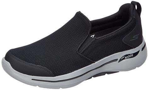 Buy Skechers Mens GO Walk Arch FIT - Conference BKGY Walking Shoe - 8 ...
