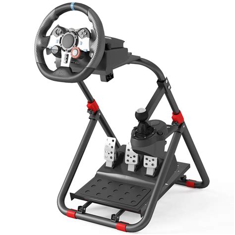DIWANGUS Racing Wheel Stand Foldable Steering Wheel Stand with Collapsible Tilt-Adjustable ...
