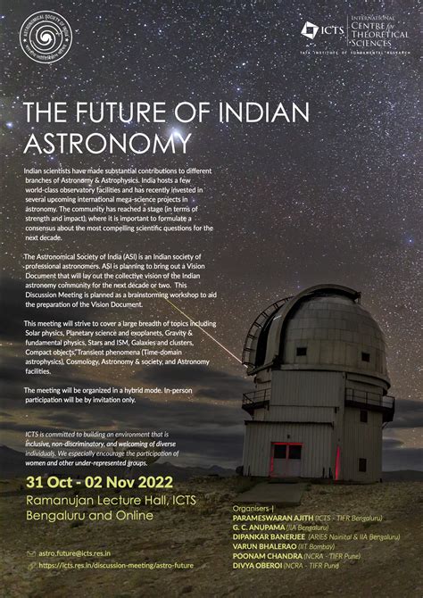 The Future of Indian Astronomy (Hybrid) | ICTS