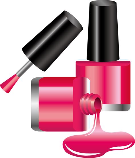 Pink Nail Polish Clipart at Claire Ryder blog