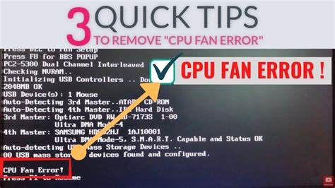 How to Fix a CPU Fan Error