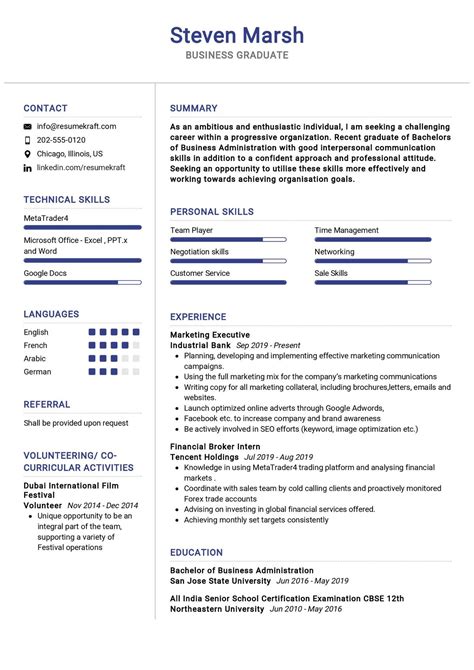 Image result for Good CV Example