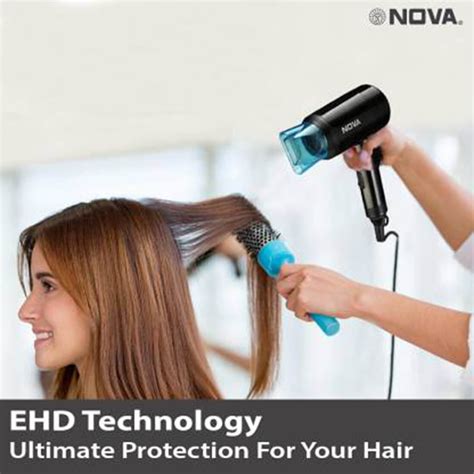 Nova Silky Shine Hot & Cold Foldable NHP 8105 Hair Dryer | Blow Dryer ...