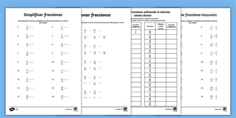 Pack de recursos: Fracciones para 6º de Primaria