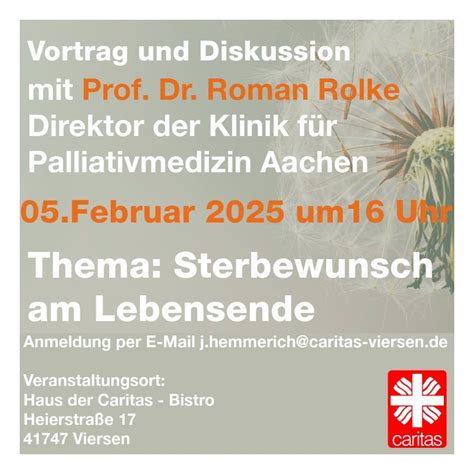 Vortrag und Diskussion , Heierstrasse 17, 41747 Viersen , 5 February ...