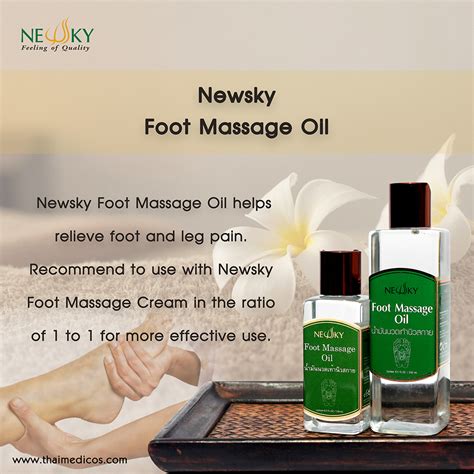 The Best Foot Massage Oil & Cream for Professional #1 - Newsky Foot ...