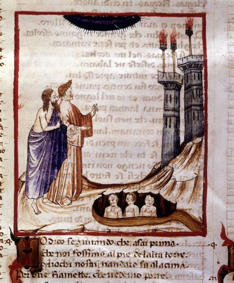 The Divine Comedy of Dante Alighieri. Hell. Miniature depicting the ...