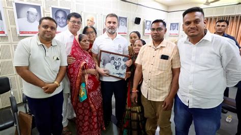 Rahul Gandhi Meets Kin Of Victims Of Rajkot Fire Tragedy, Morbi Bridge ...